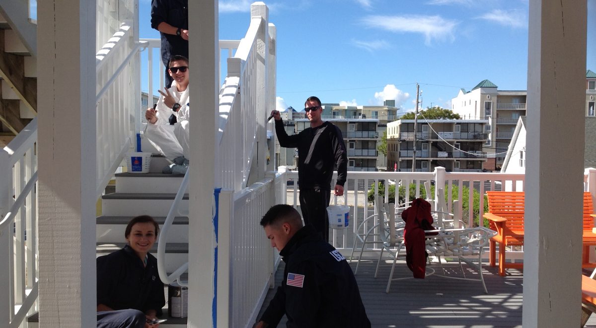Sherwin Williams, U.S. Coast Guard join together to paint the Children’s House By The Sea